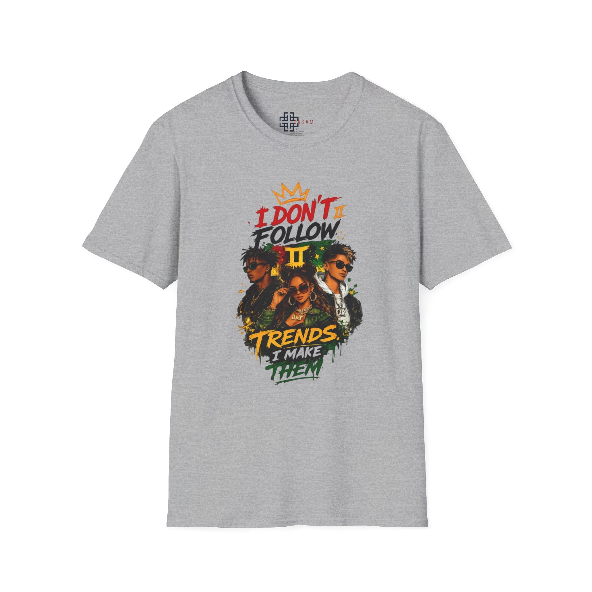 I Don't Follow Trends T‑Shirt 3— Retro Rebel Graphic Tee