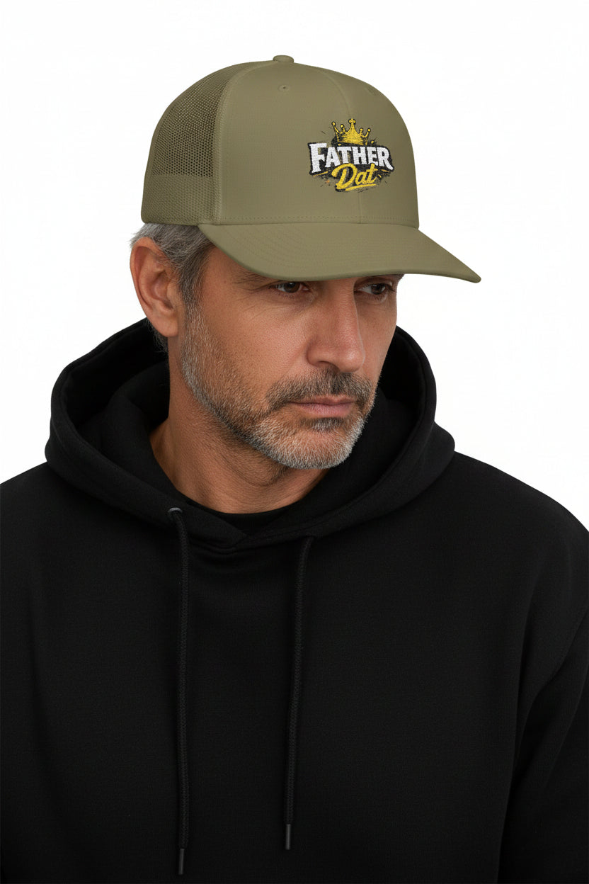 Father Dad Crown Snapback Trucker Cap