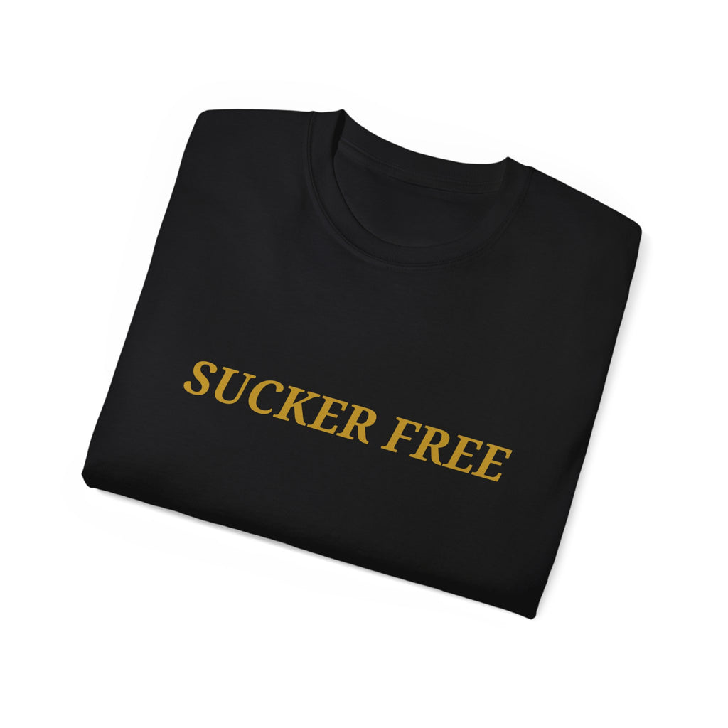 Sucker Free Cotton Tee — Minimalist Empowerment Graphic Shirt