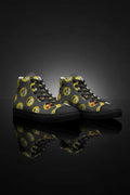 Emjoi Women's Hightop Canvas Shoe - Black - IAKAM