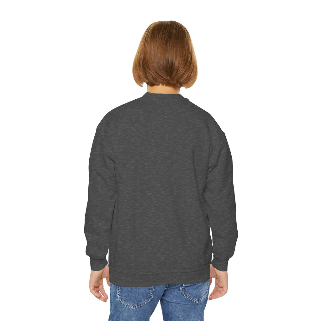 Youth Crewneck Sweatshirt – Classic Plain White Kids Pullover