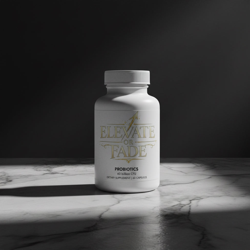 Elevate or Fade Probiotics Supplement for Gut Health - 60 Capsules for Wellness