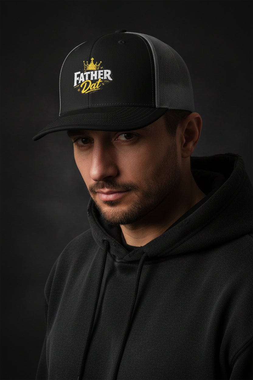 Father Dad Crown Snapback Trucker Cap
