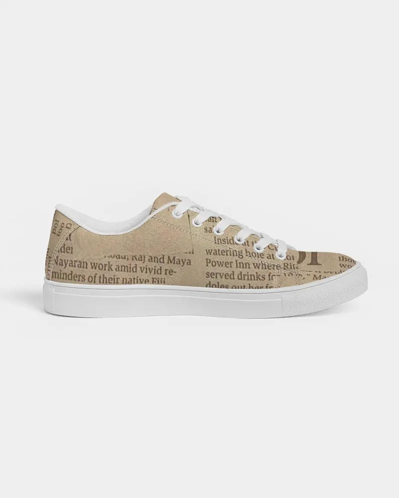 Vintage Style  Men's Faux-Leather Sneaker - IAKAM