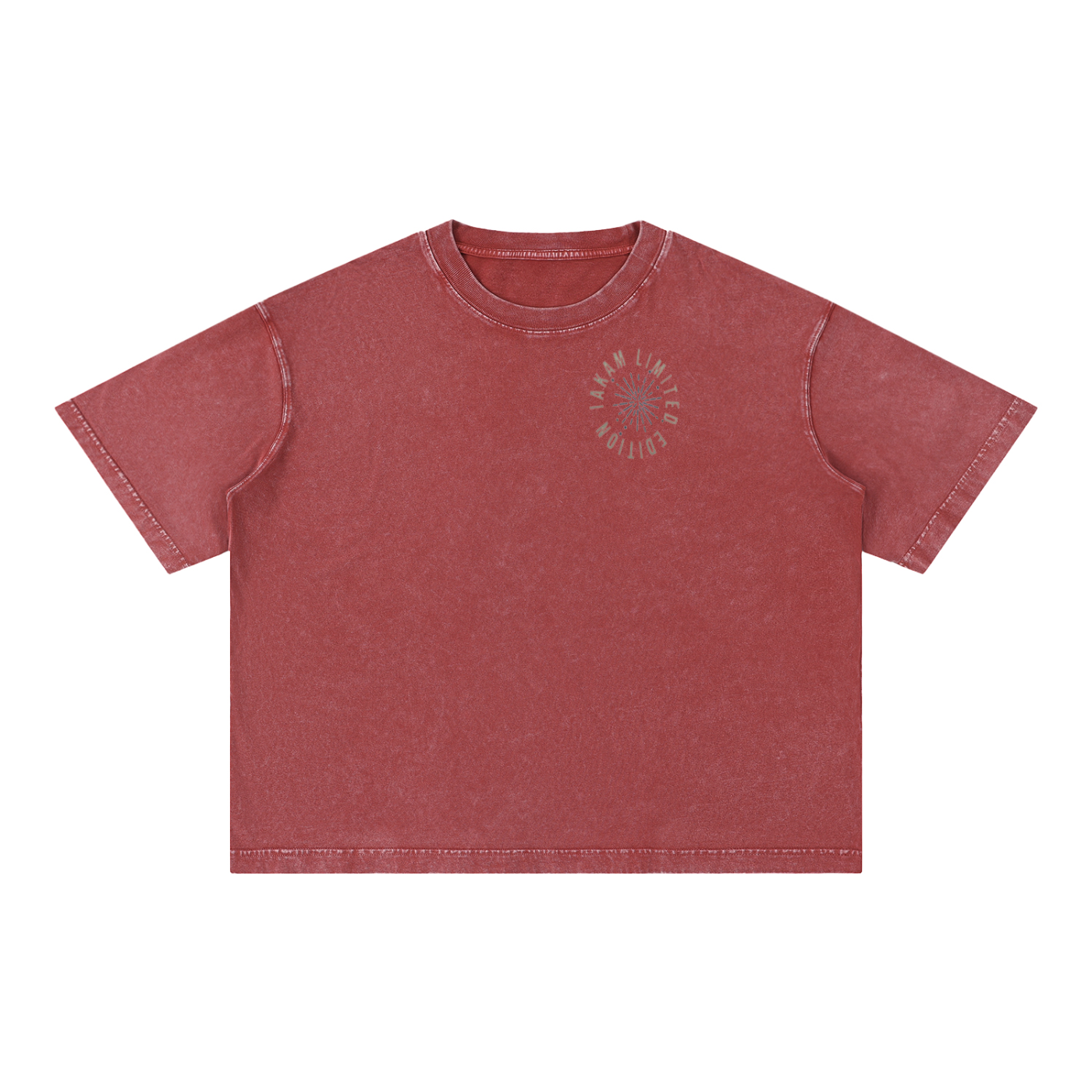 IAKAM Limited Edition  Mineral Wash Boxy Cotton T-Shirt