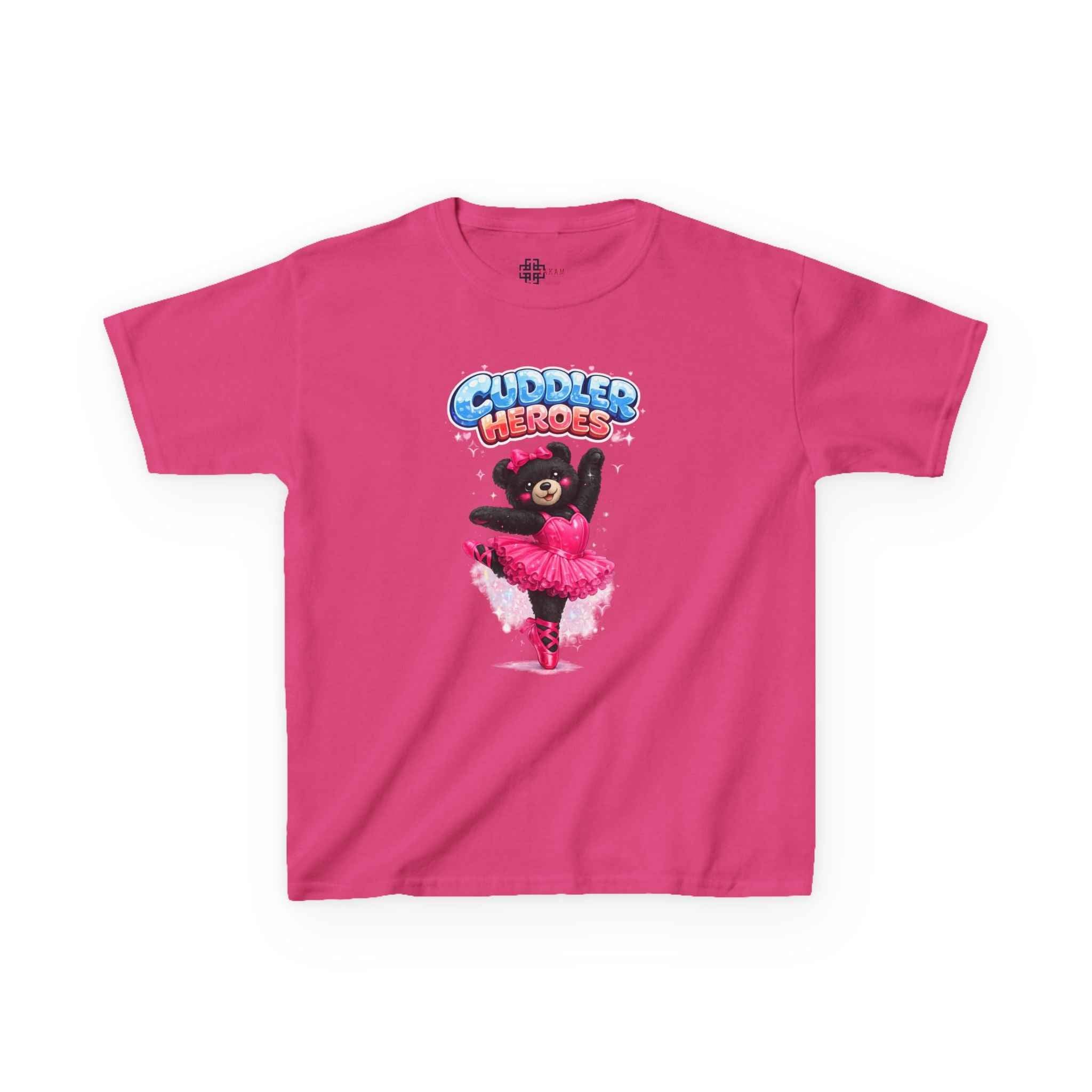 Kids Heavy Cotton™ Cuddler Heroes Ballerina Black Bear Tee