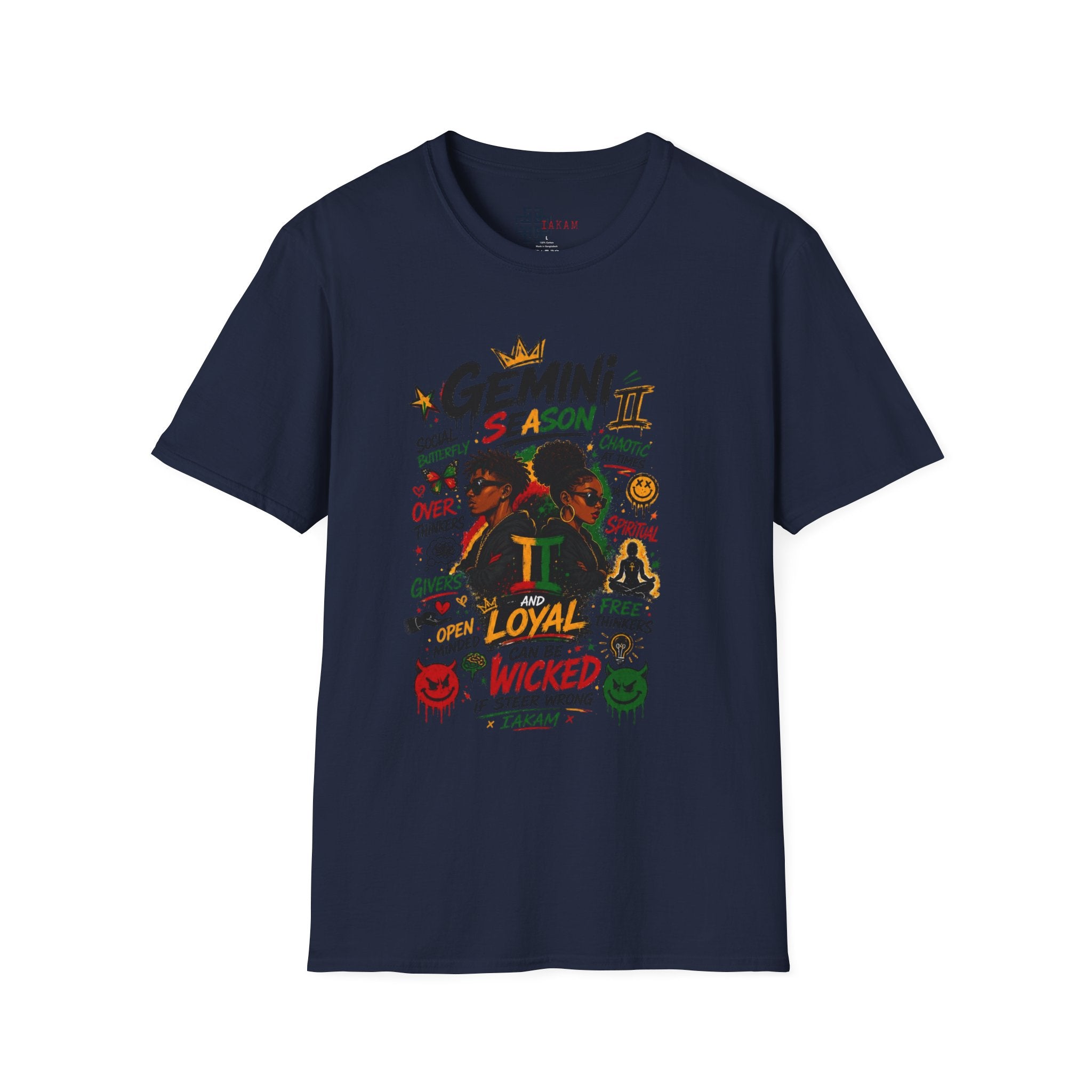 Gemini Season II T-Shirt - Loyal & Wicked Gemini Zodiac Graphic Tee