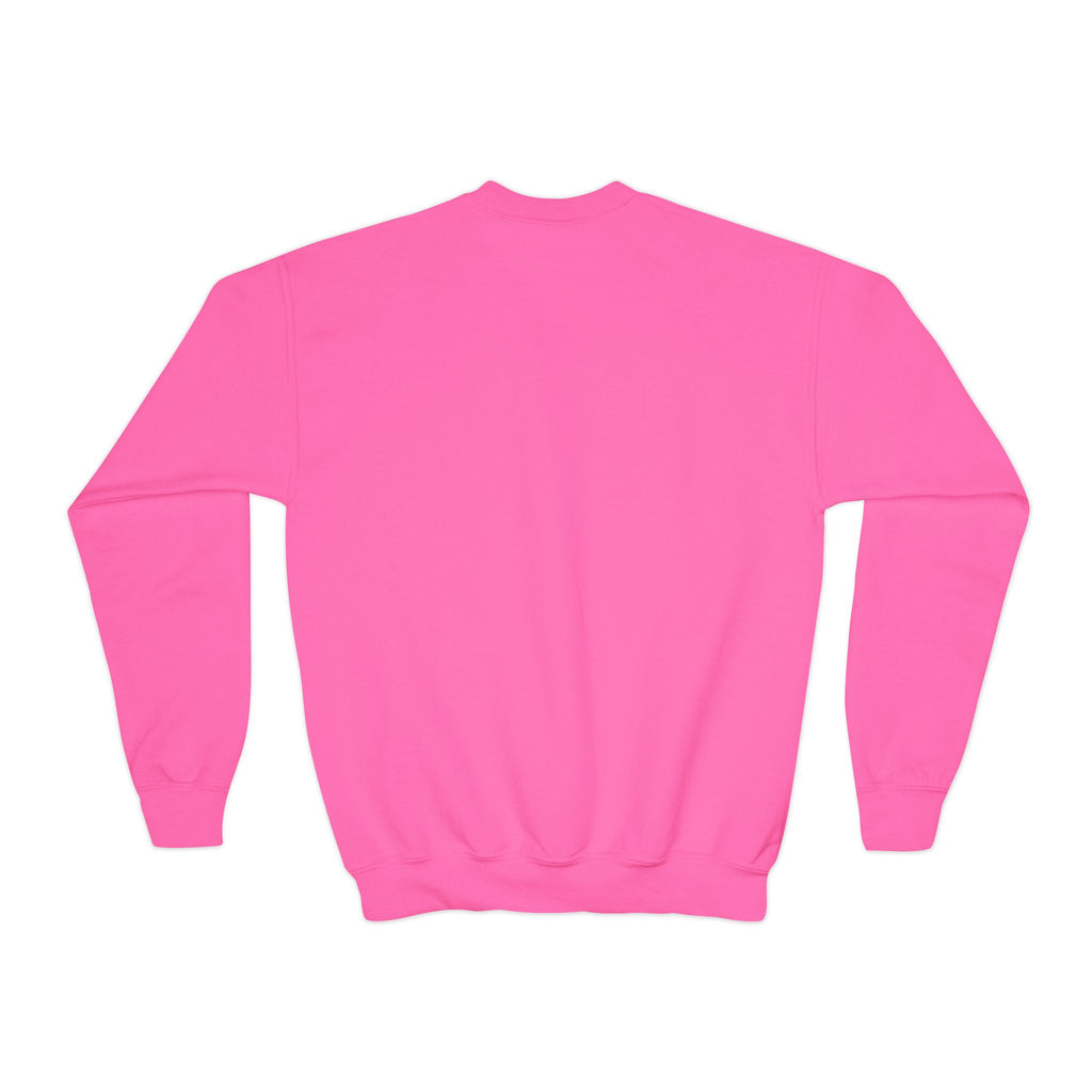 Youth Crewneck Sweatshirt – Classic Plain White Kids Pullover