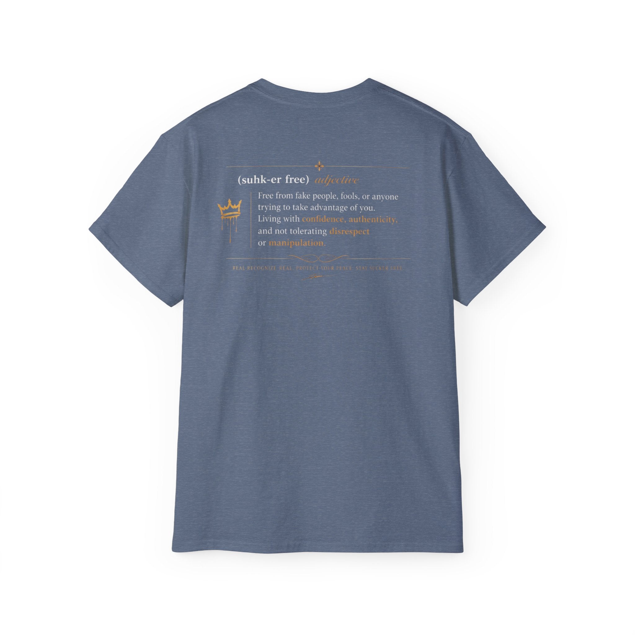 Sucker Free Cotton Tee — Minimalist Empowerment Graphic Shirt