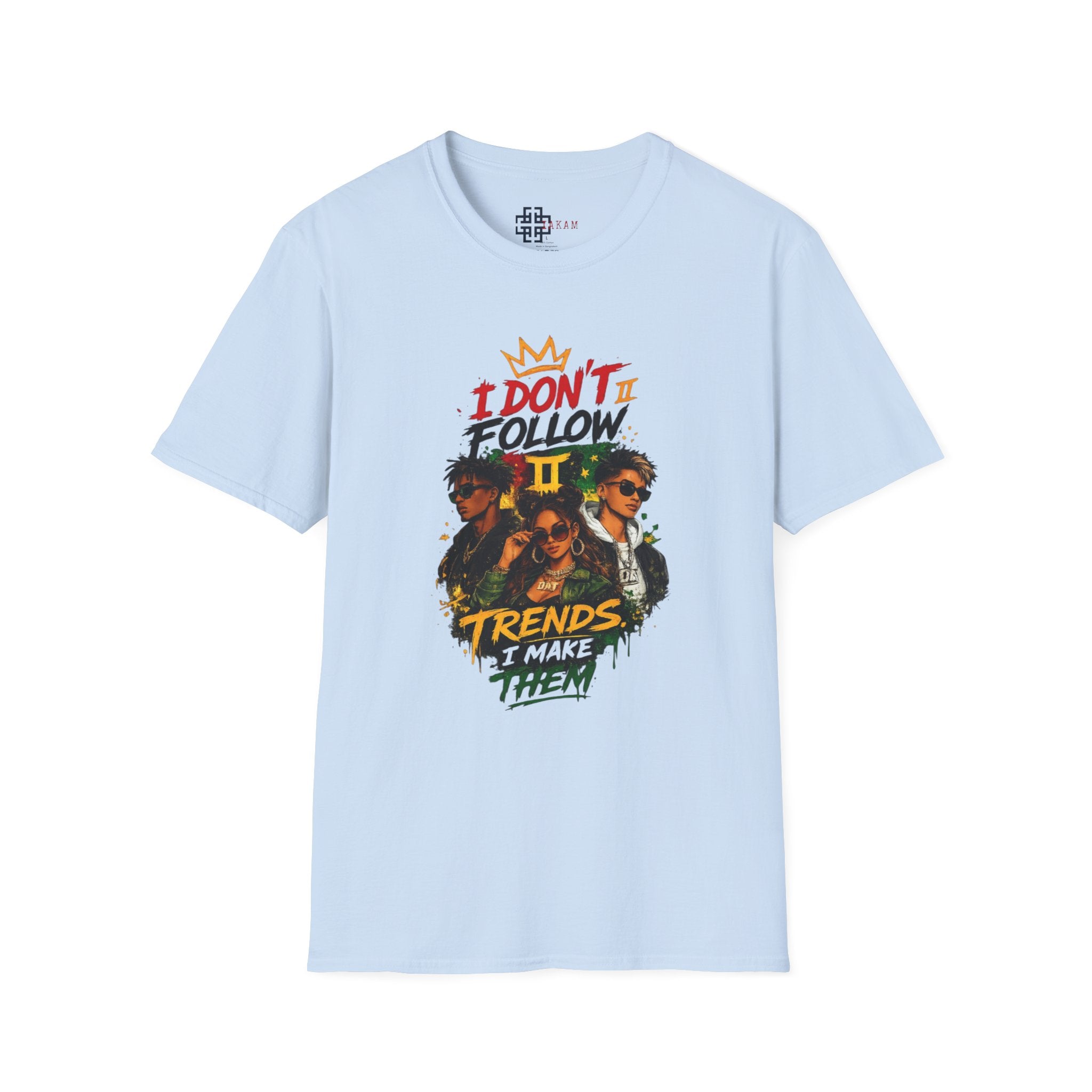 I Don't Follow Trends T‑Shirt 3— Retro Rebel Graphic Tee