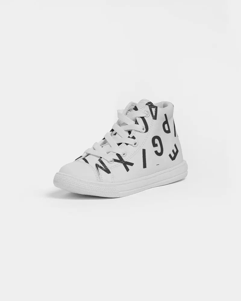 Scram Alphabet  Kids Hightop Canvas Shoes - IAKAM