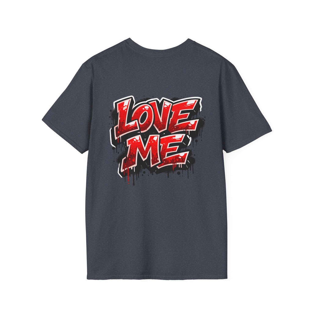 Broken Hearted Teddy Bear Graphic Tee — "Love Me" Street Art  T-Shirt