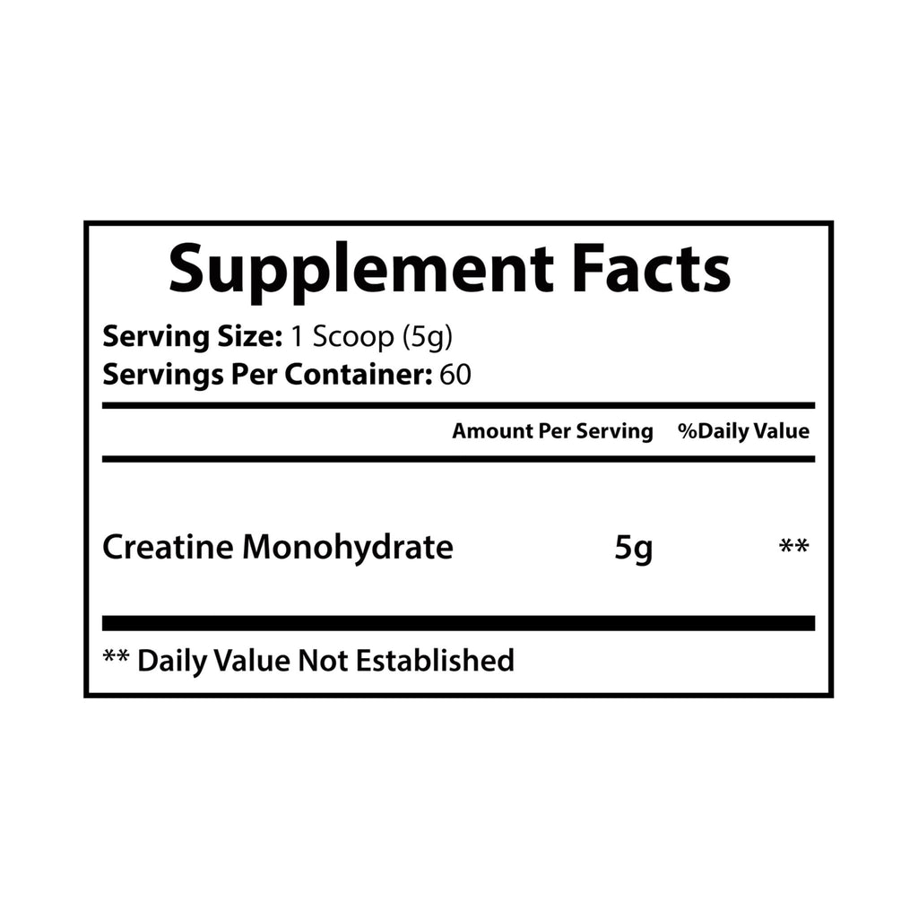 Elevate or Fade Creatine Monohydrate Supplement 300g for Enhanced Performance and Muscle Growth