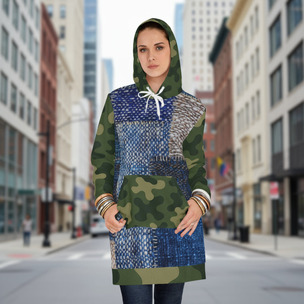 Women's Hoodie Path & Camo Dress - IAKAM