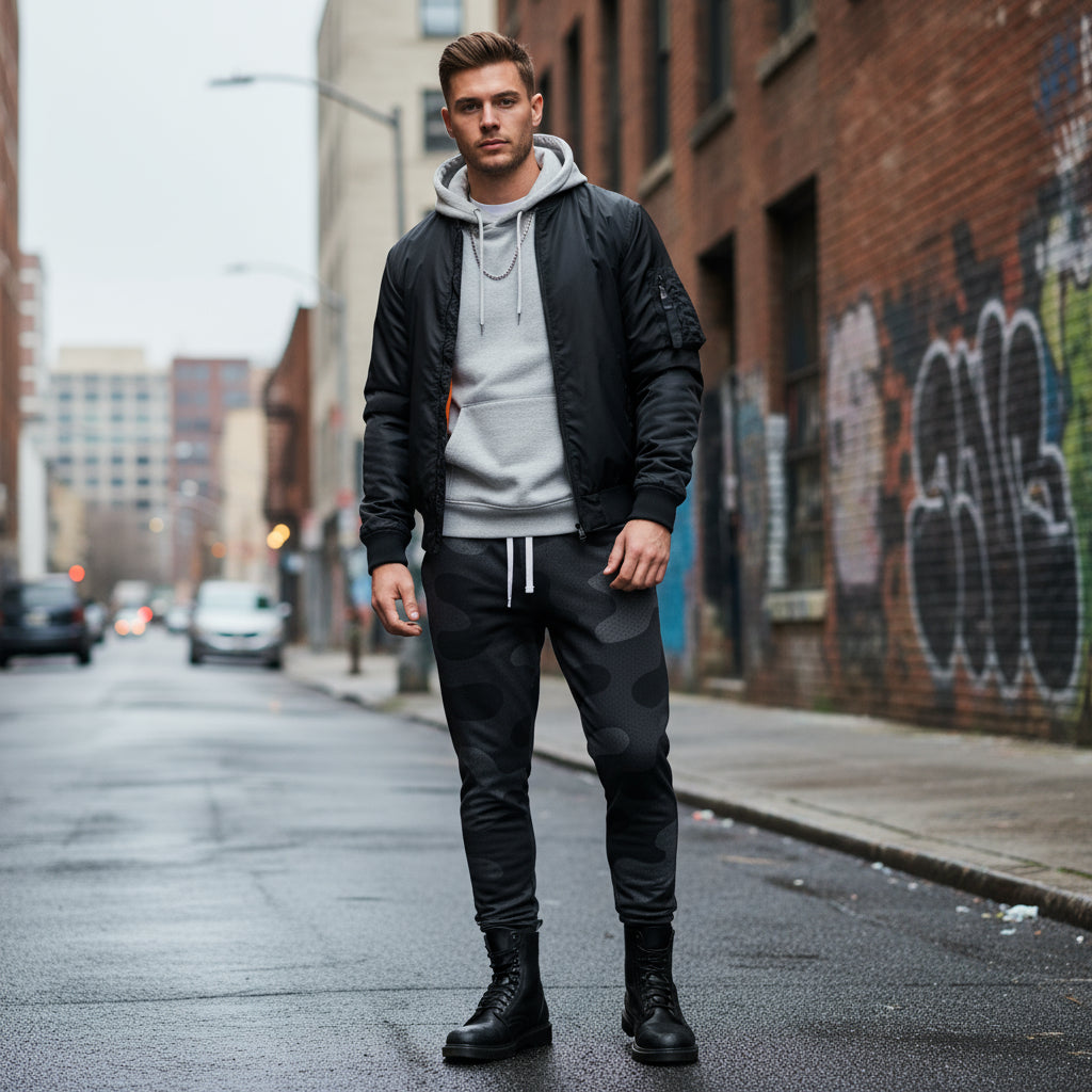 Athletic Grey Camo Joggers for Ultimate Comfort and Style