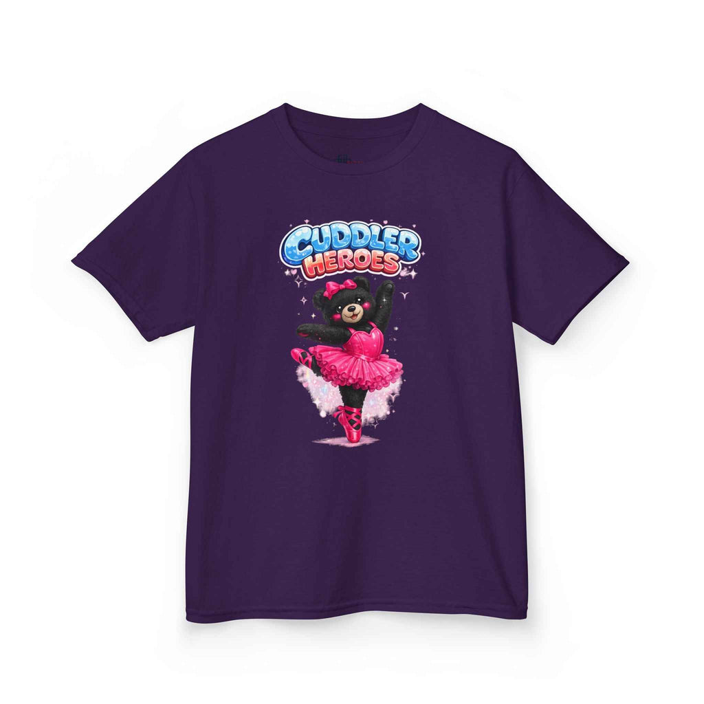 Kids Heavy Cotton™ Cuddler Heroes Ballerina Black Bear Tee