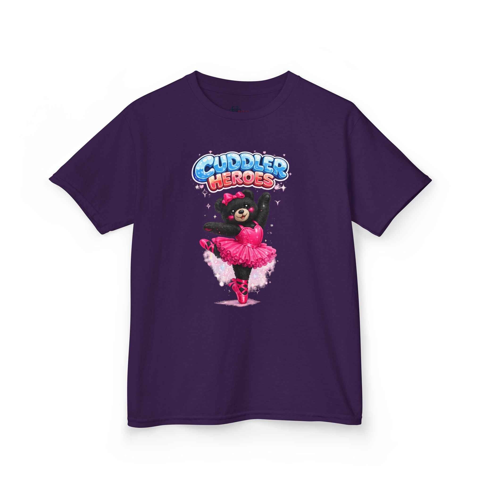 Kids Heavy Cotton™ Cuddler Heroes Ballerina Black Bear Tee
