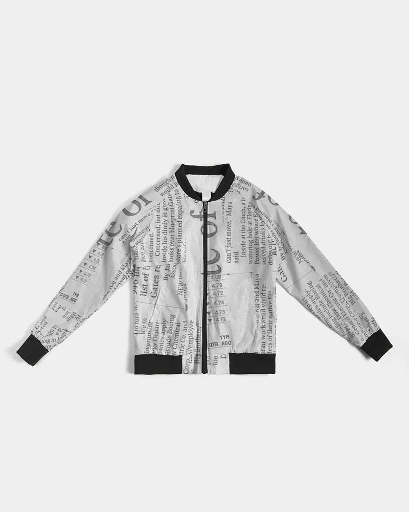 Vintage White Women's Bomber Jacket - IAKAM
