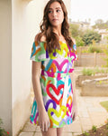 Heartful Women's Off-Shoulder Dress - IAKAM