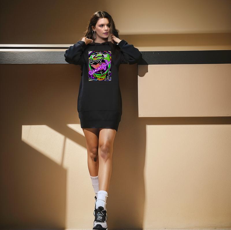 Bbs  Please Hoodie Dress - IAKAM