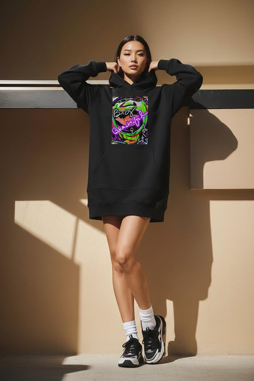 Bbs  Please Hoodie Dress - IAKAM