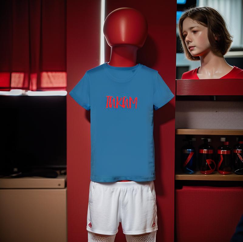 IAKAM Red Organic Jersey Kids T-Shirt - IAKAM
