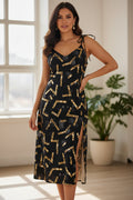 Pixie Night Women's Tie Strap Split Dress - IAKAM