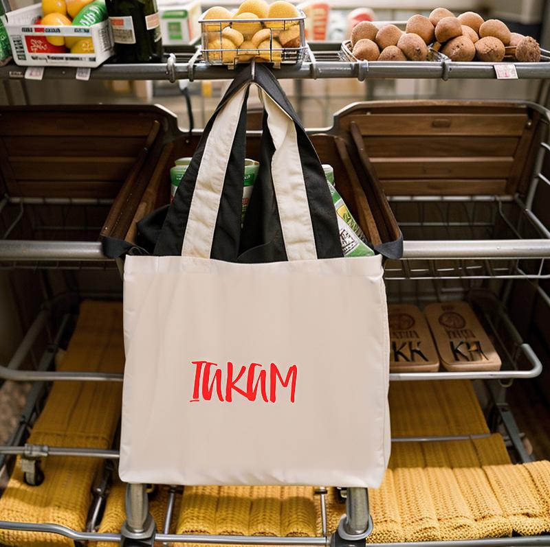 IAKAM Red Large Organic Tote Bag - IAKAM