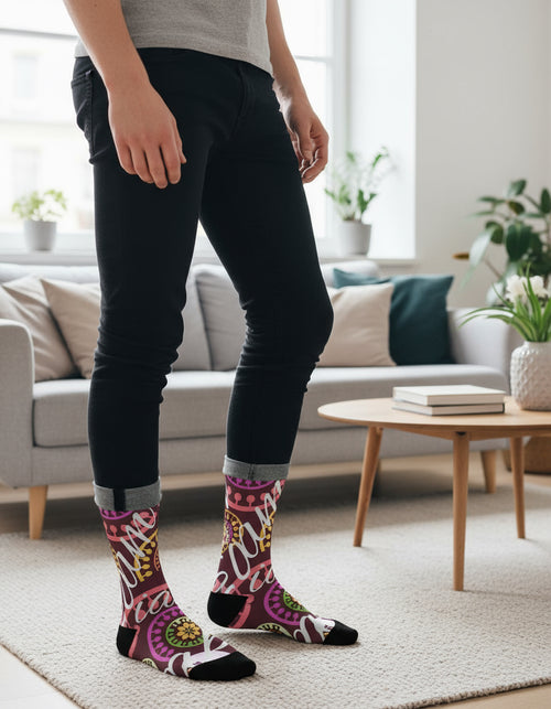 Crazy Skull 1 Men's Socks - IAKAM