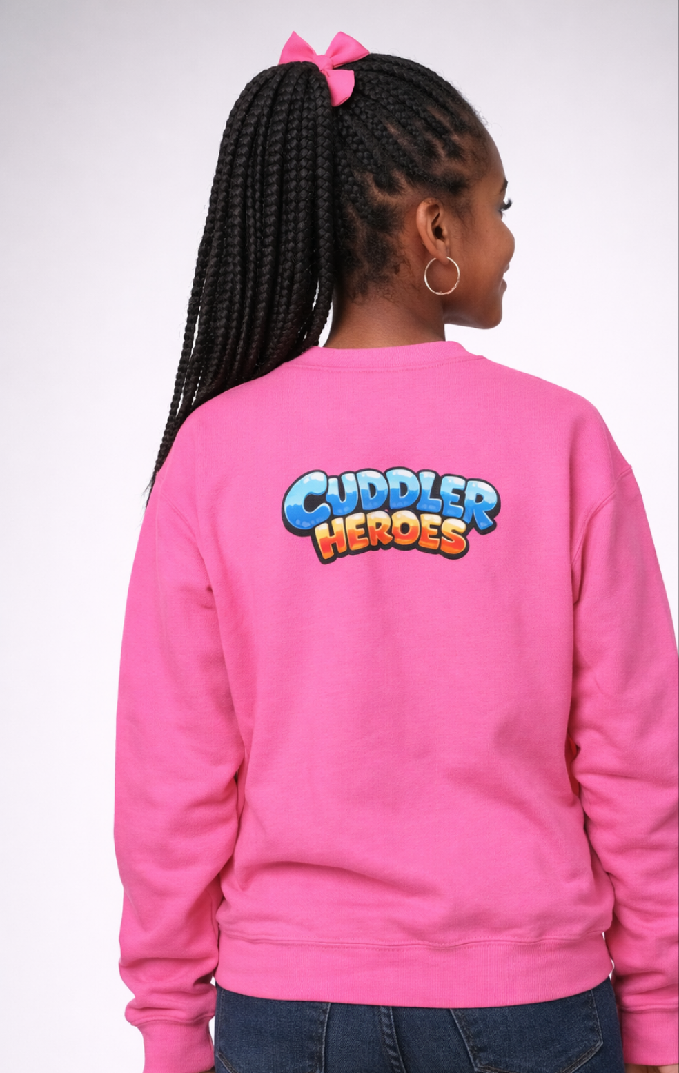 Cuddler Hero Kids Sweatshirt - Adorable Superhero Teddy Crewneck for Children