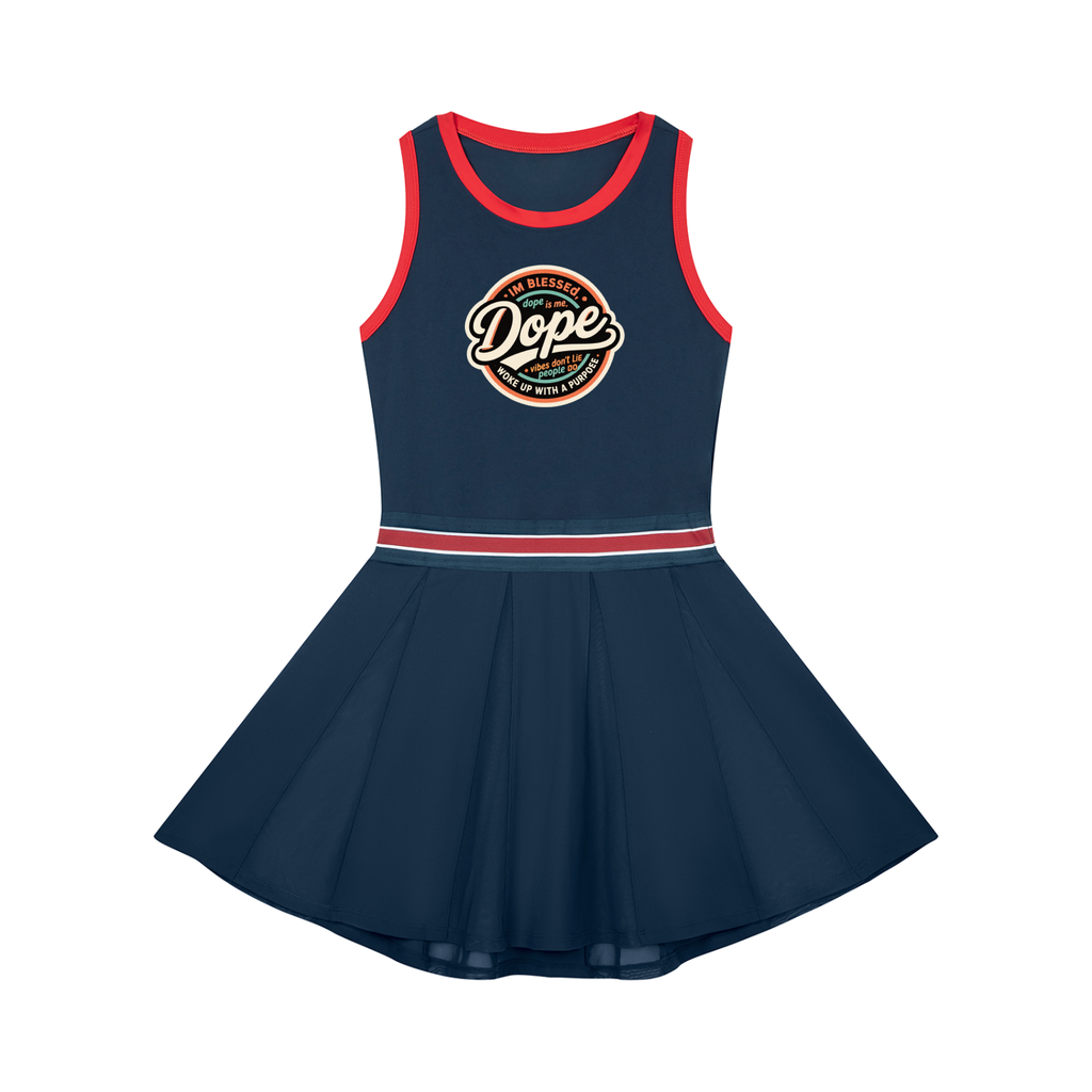 DOPE Women's Color Block A-Line Sleeveless Dress