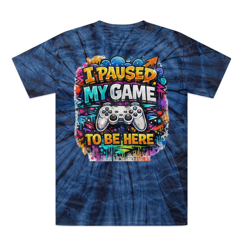 I paused my game Tonal Spider Tie-Dye T-Shirt