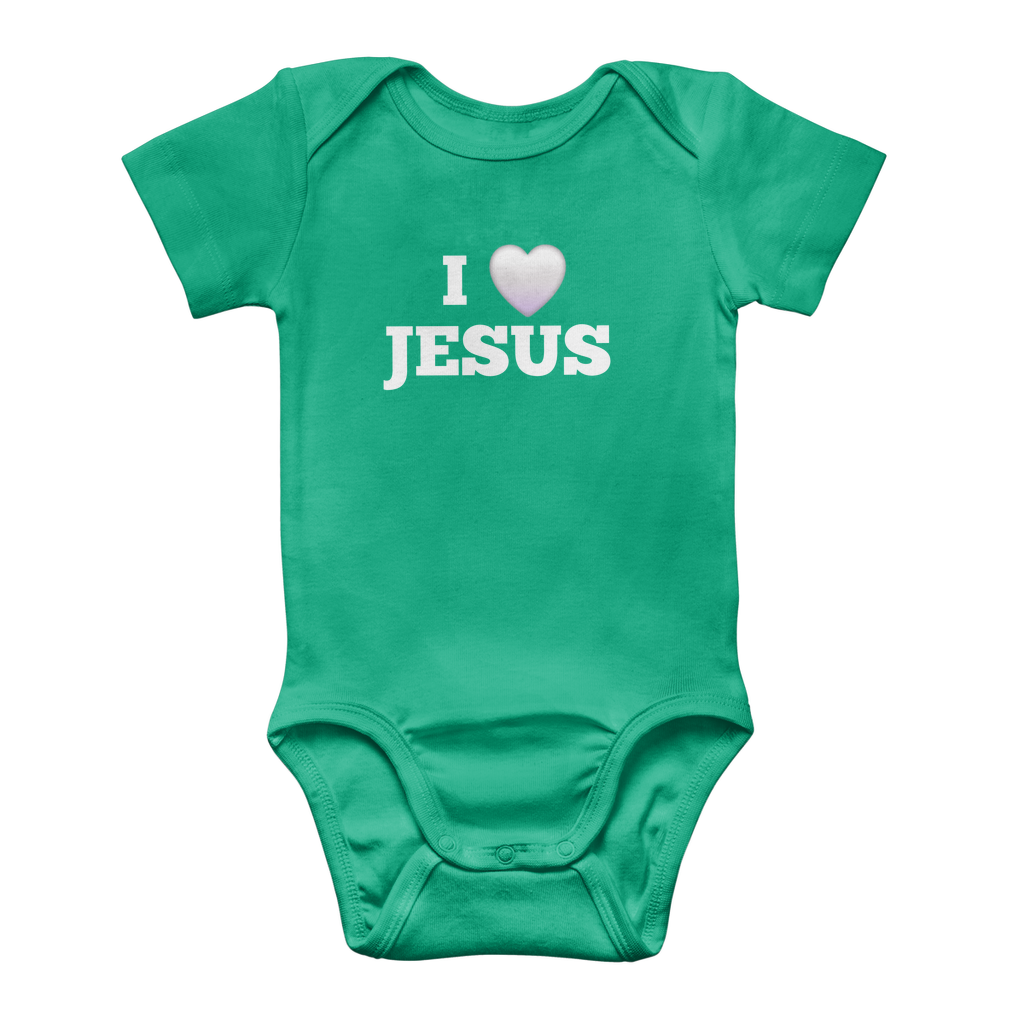 I love Jesus Classic Baby Onesie Bodysuit
