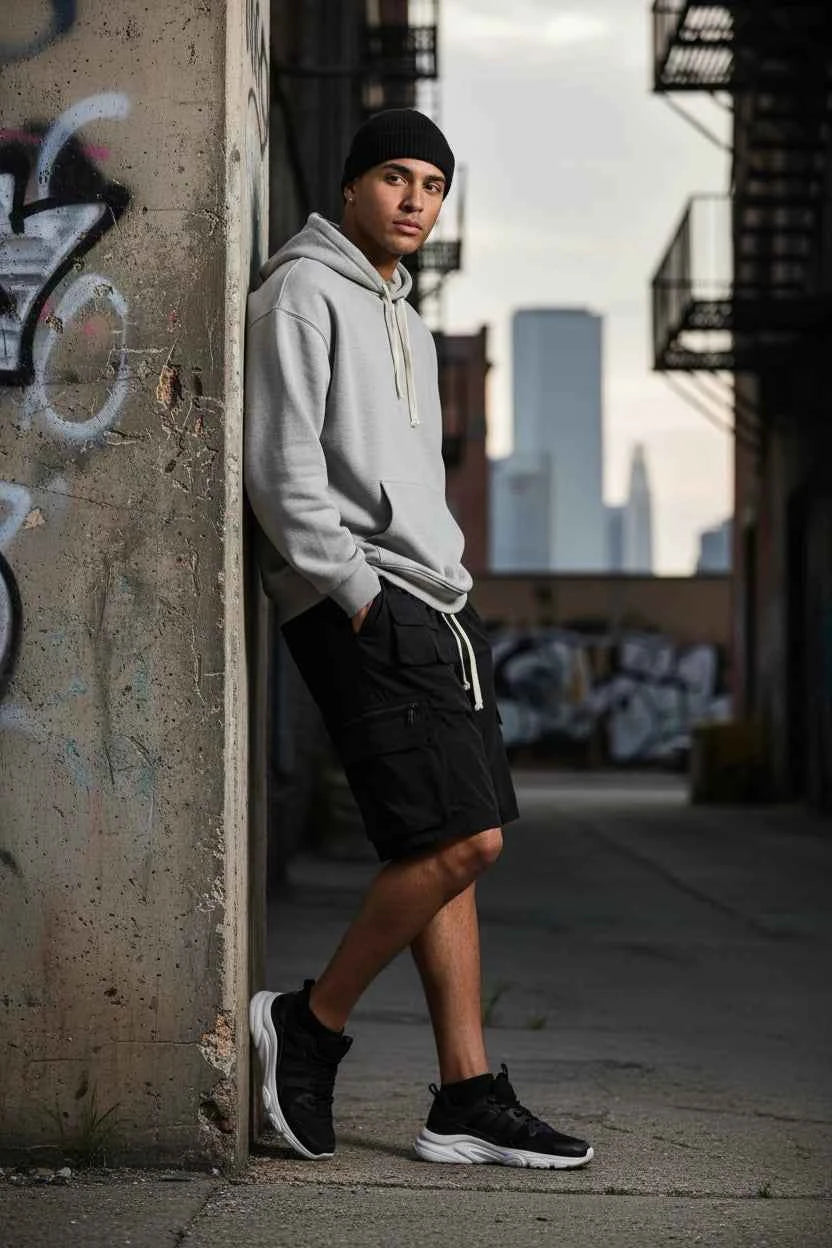 Men's Drawstring Cargo Shorts