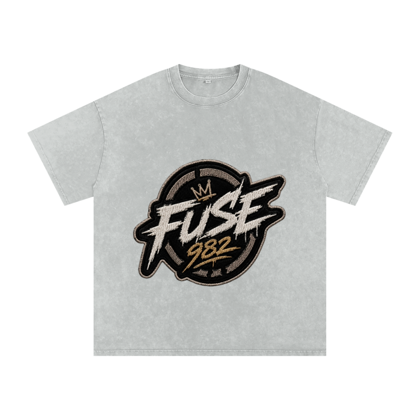 Fuse982 Snow Washed Oversized Cotton T-Shirt