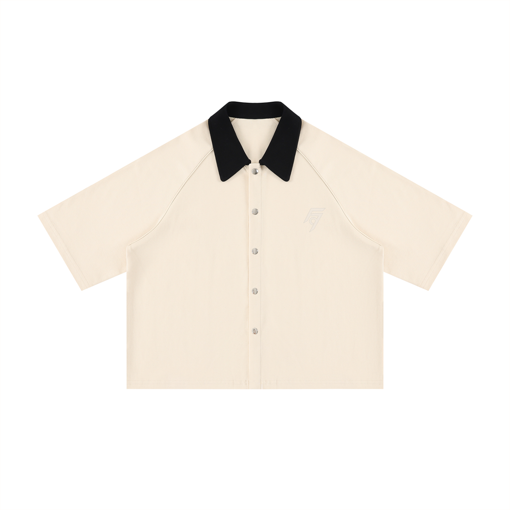 Unisex Color Block Boxy Short Sleeve Shirt