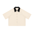 Unisex Color Block Boxy Short Sleeve Shirt