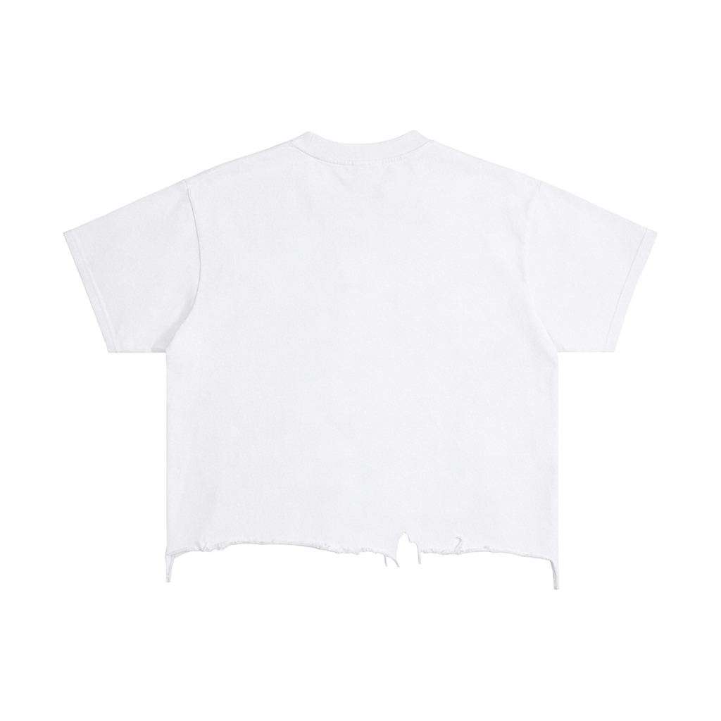 Trust God Vintage Wash Boxy Distressed Hem T-Shirt