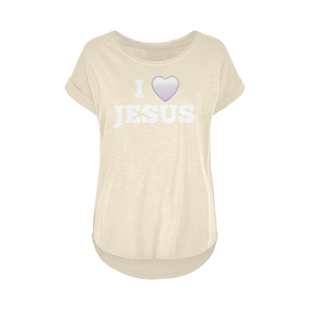 I love Jesus Women's Long Slub T-Shirt XS-5XL