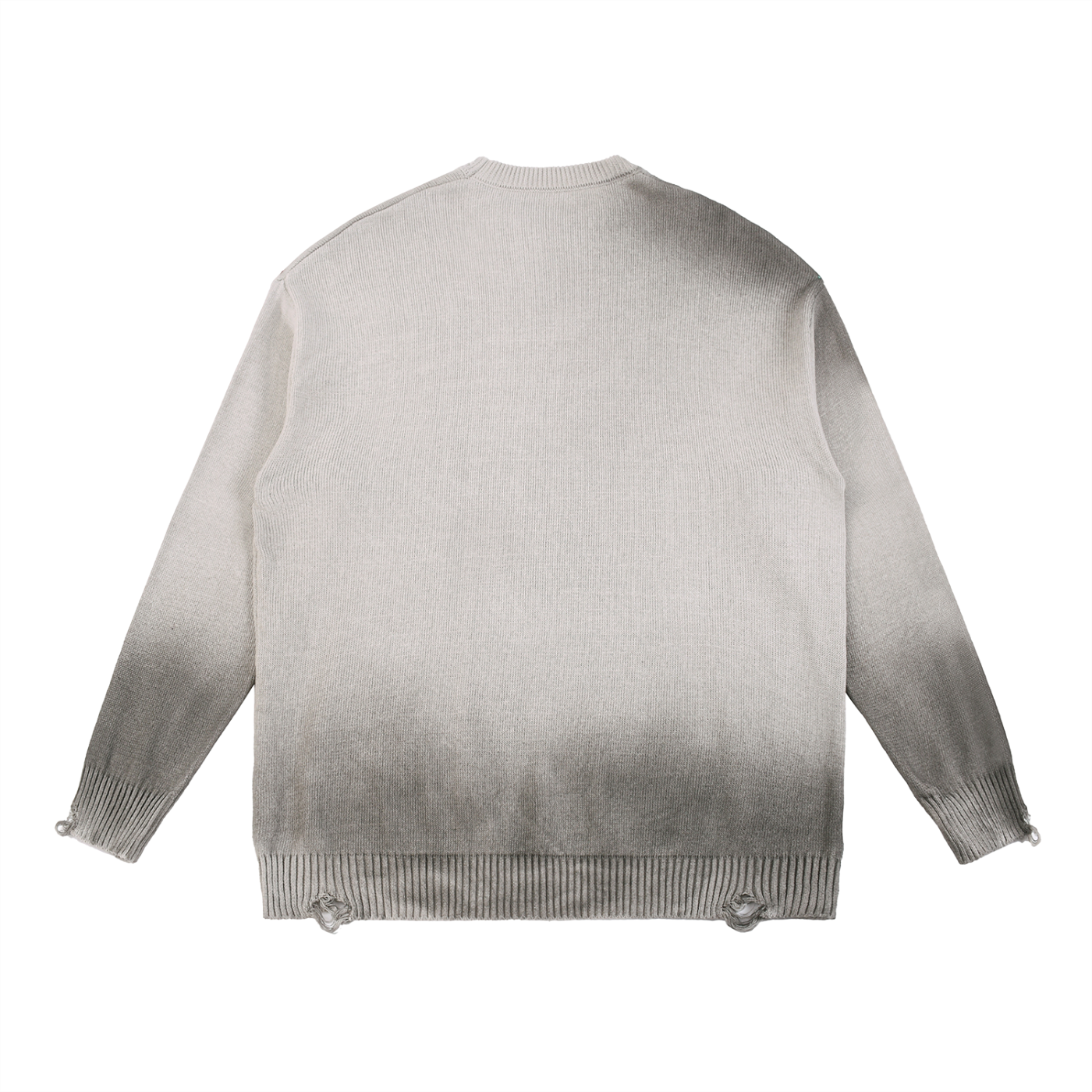 Trust God Sun Fade Distressed Ripped Crewneck sweater