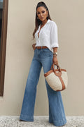 High-Waisted Wide Leg Jeans