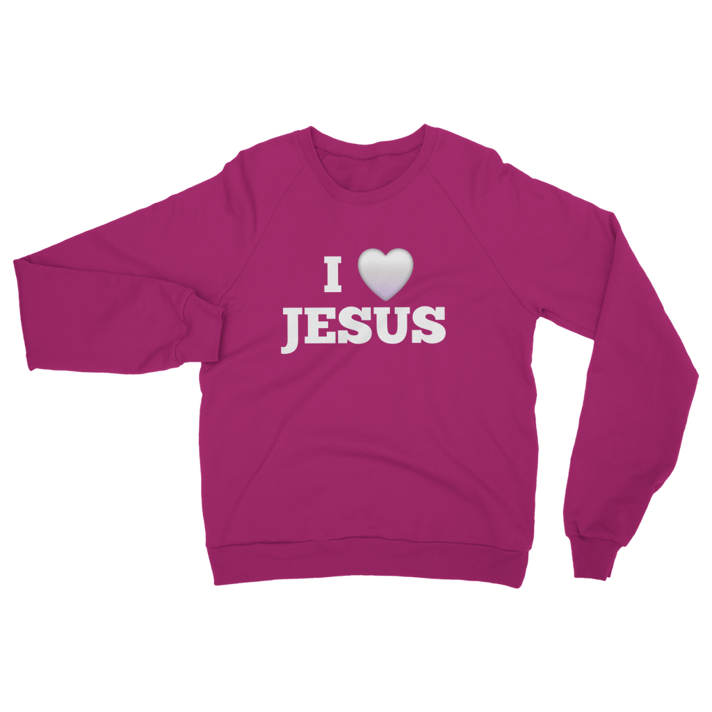 I love Jesus Sweatshirt - Classic Adult Apparel for Every Believer