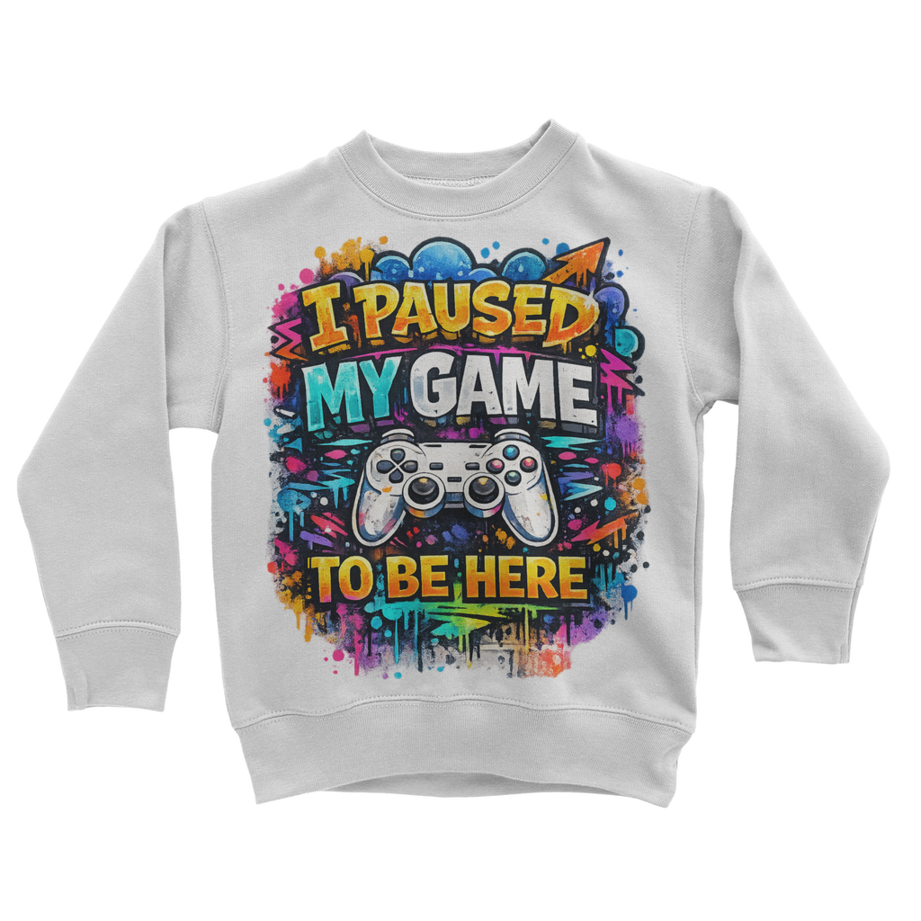 I paused my game Classic Kids Sweatshirt