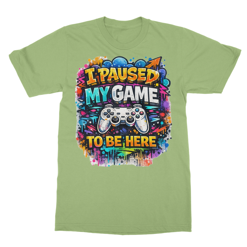 I paused my game Classic Adult T-Shirt