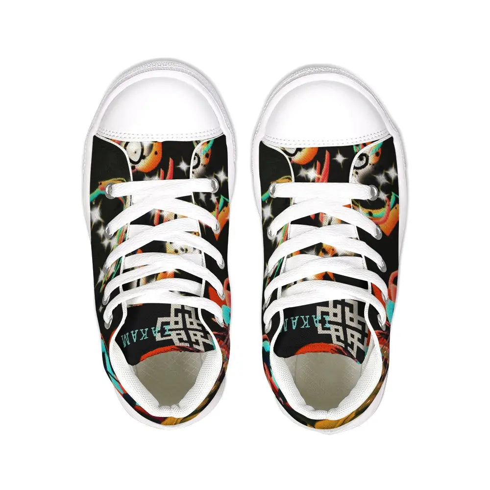 IAKAM Love Vibes Kids Hightop Canvas Shoe - IAKAM