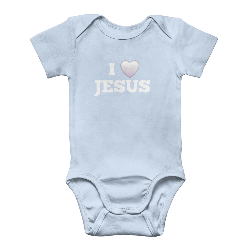 I love Jesus Classic Baby Onesie Bodysuit