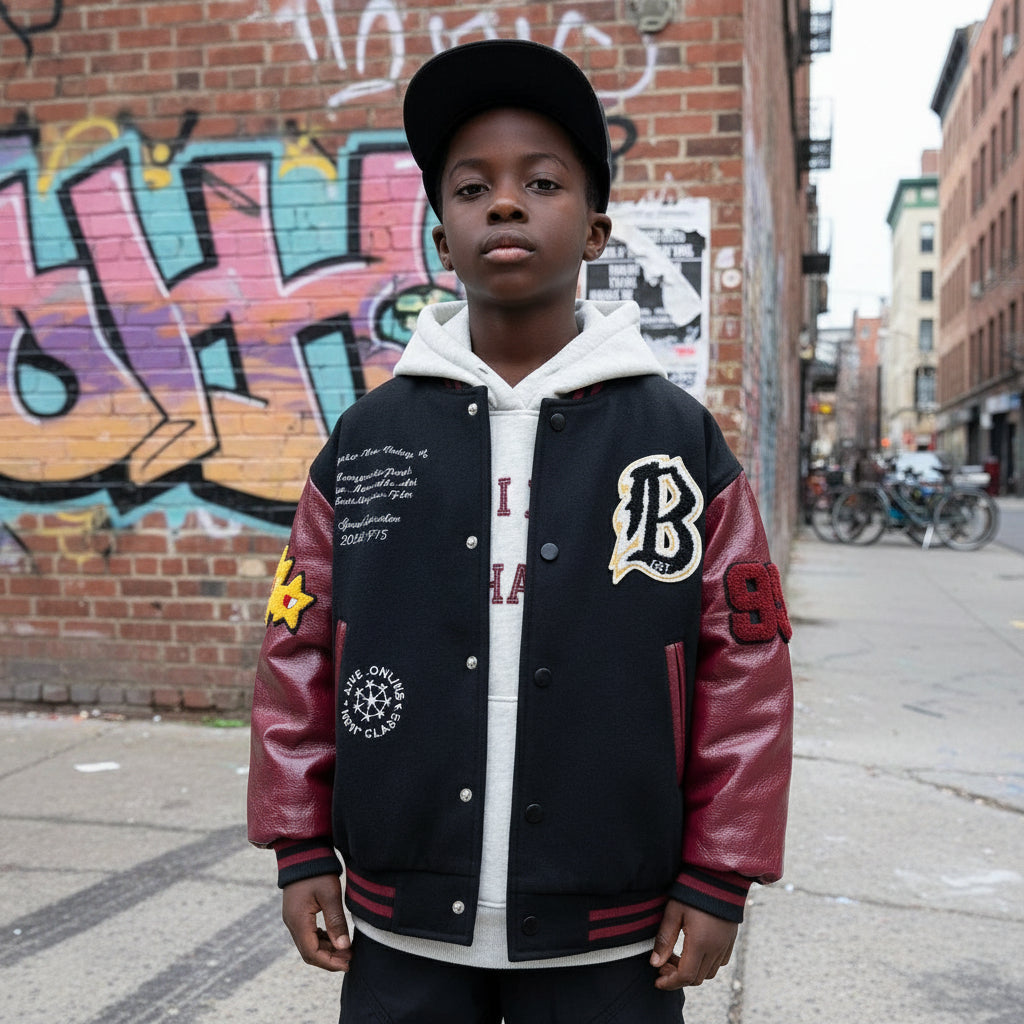 Fashionable Casual Cardigan For Kids Street-style Sports Top For Babies