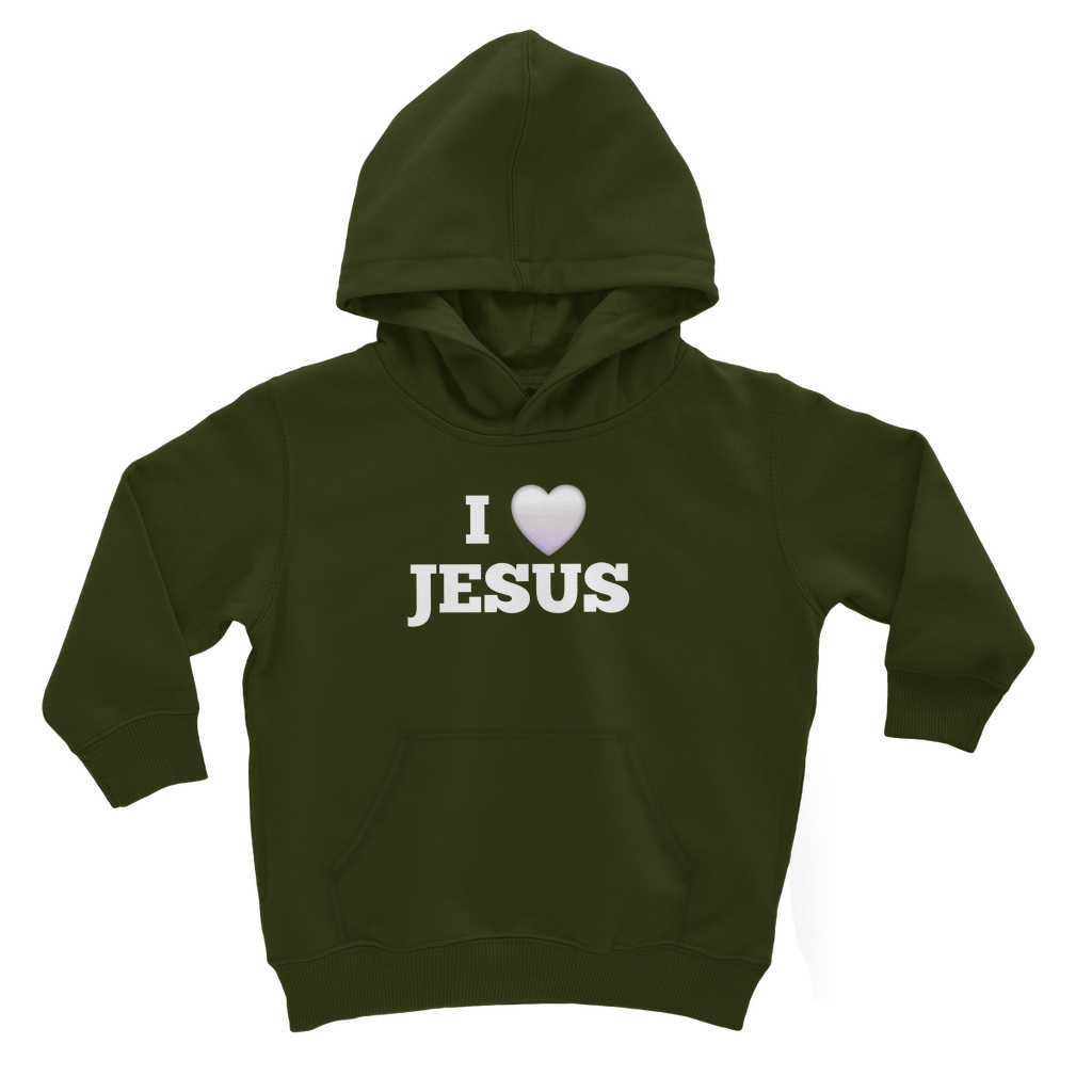 I love Jesus Hoodie for Kids - Classic Design Kids Sweatshirt