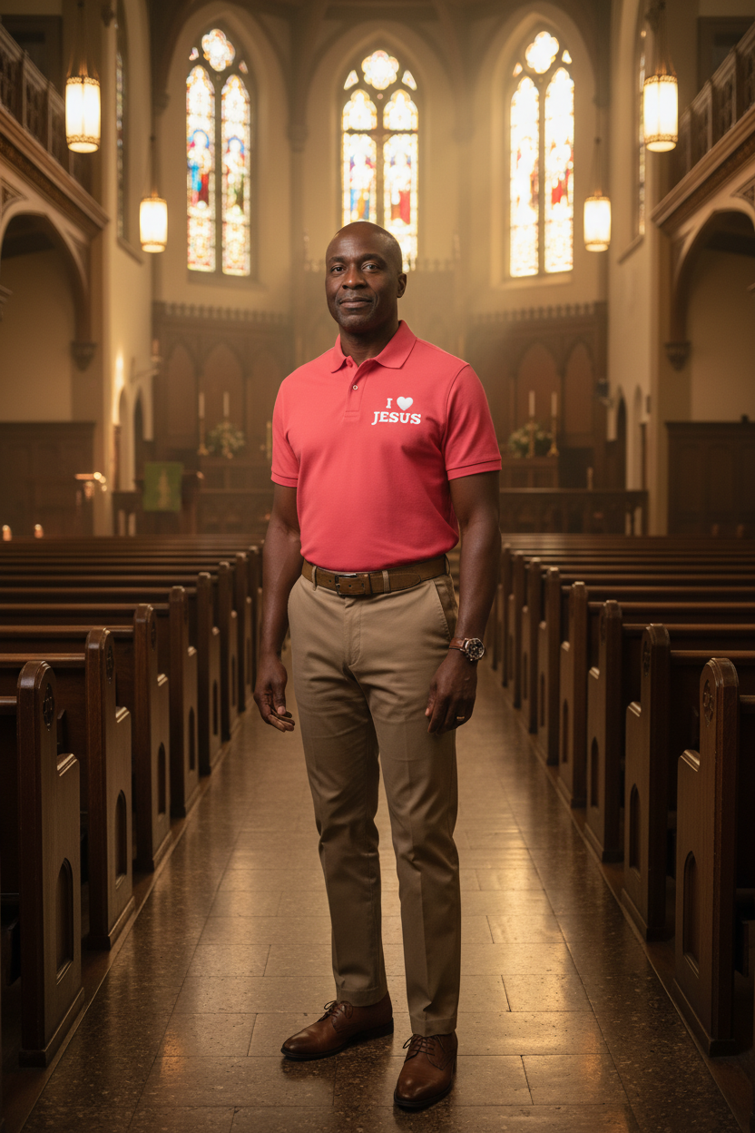 I Love Jesus Polo Shirt - Premium Men's Quality and Comfort