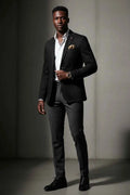 Men's Plus Size Button Up Long Sleeve Blazer